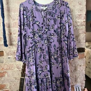 Floral Purple Dress